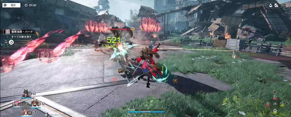 アークナイツエンドフィールドのゲーム画像。映像の記念碑の憎悪海原・ハードのステージギミックの説明画像。