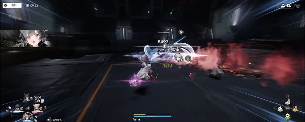 アークナイツエンドフィールドのゲーム画像。映像の記念碑の身体融解・ハードの戦闘説明画像。