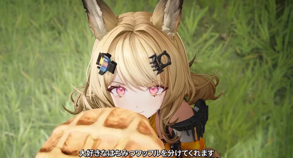 アークナイツ：エンドフィールドの予告映像で紹介されたケーちゃんと、キノコの世界に関する場面。