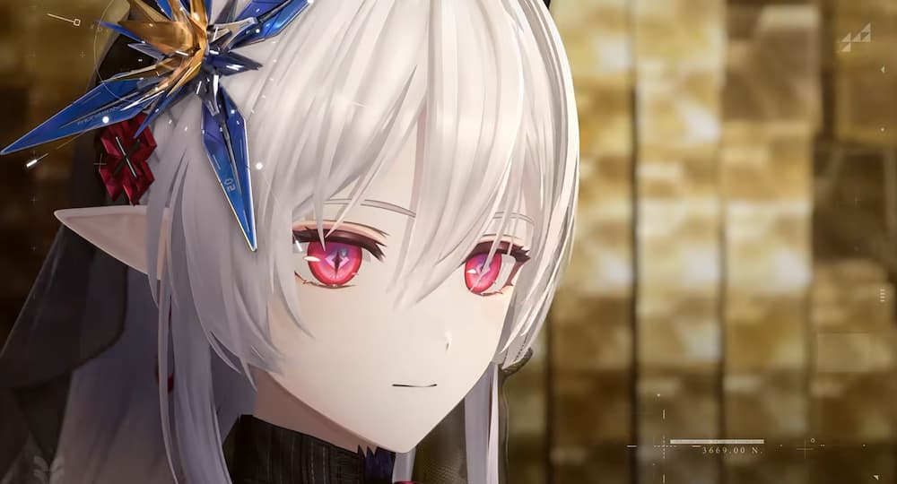 『アークナイツ：エンドフィールド』「丹青渡」バージョン予告特別番組の動画内で紹介されたロドスアイランド陣営。おそらくワルファリンと思われる画像。