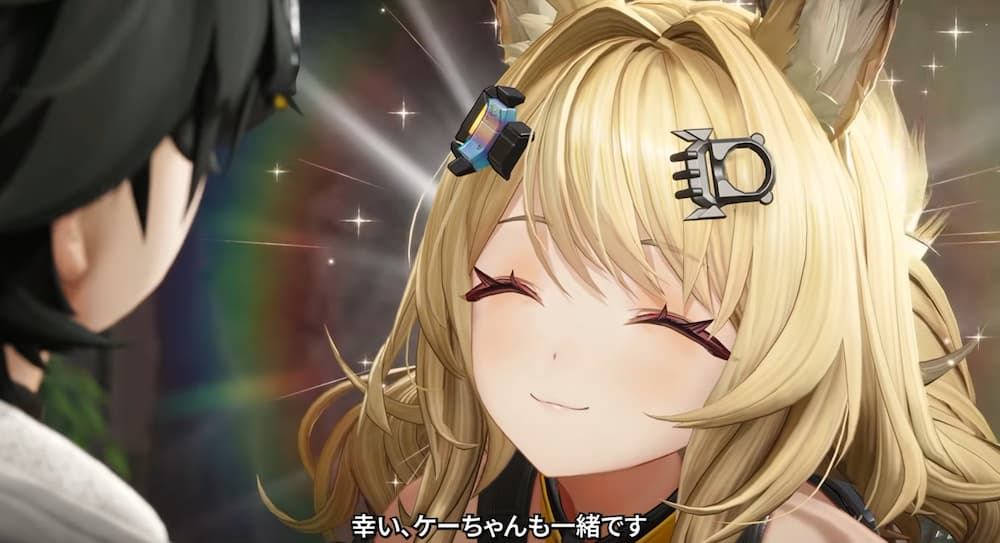 『アークナイツ：エンドフィールド』「丹青渡」バージョン予告特別番組の動画内で紹介されたロドスアイランドからきた「ケーちゃん」。